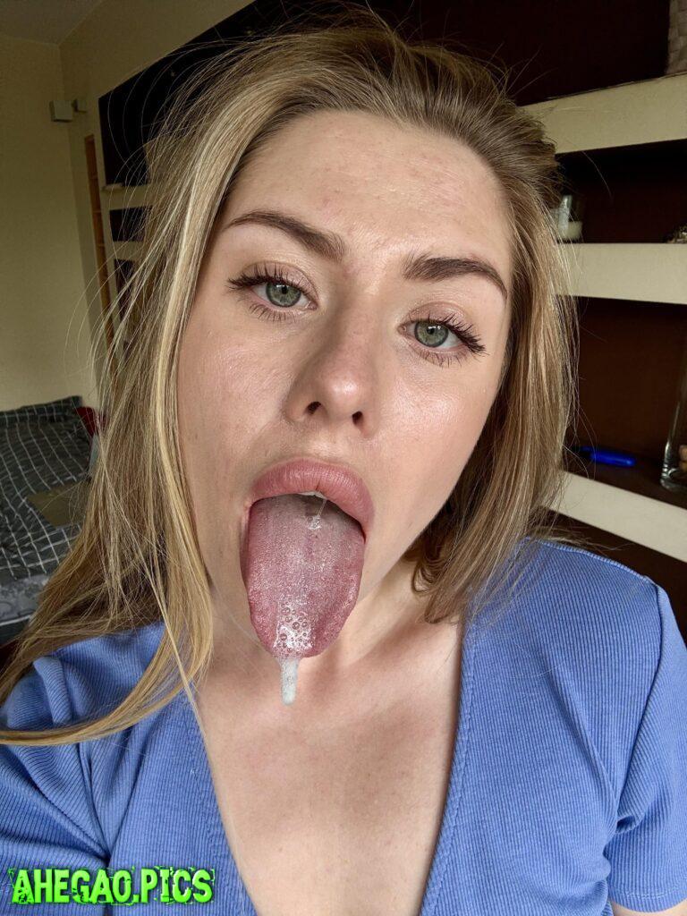 Would you cum on all over my cute ahegao face