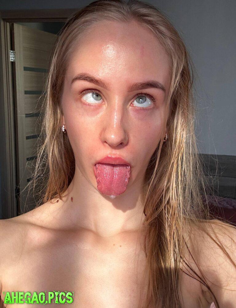 My blond ahegao face is cute enough