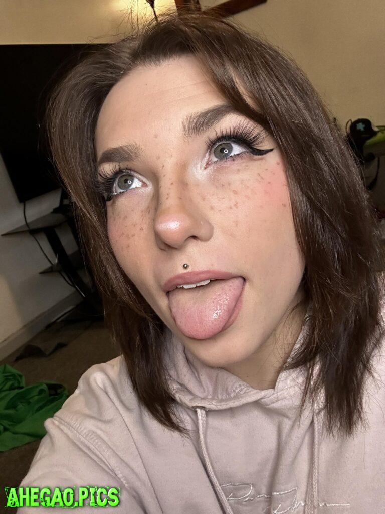 This little tongue of mine can make your dick very hard.