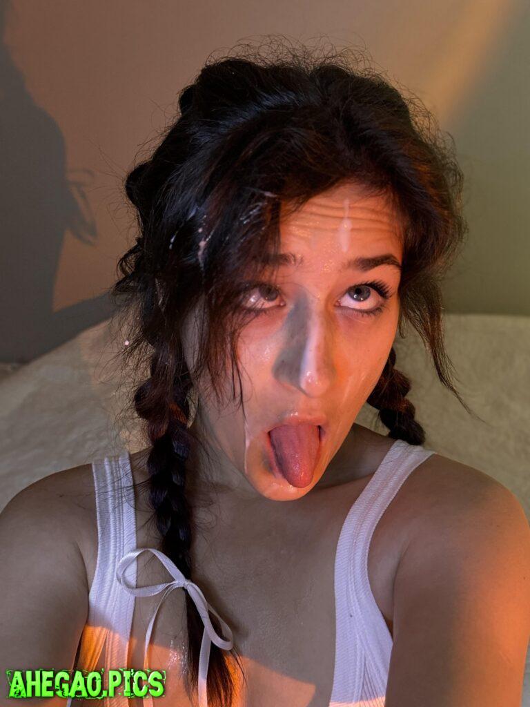I'm really liking how I look with cum on my face